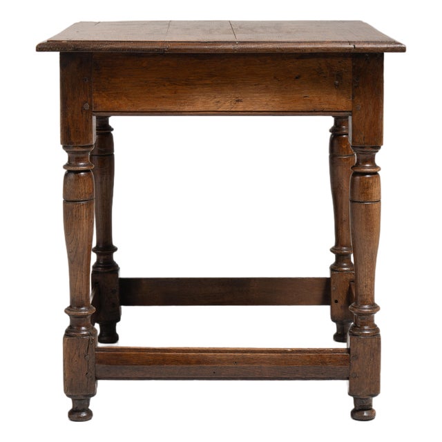 Early 20th Century French Oak Side Table For Sale