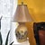 Vintage American Hand-Painted Ceramic Chrysanthemum Table Lamp With Floral Motif, Cream Glazed Porcelain, 28"h For Sale - Image 11 of 18