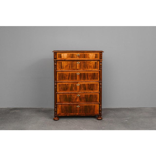 Item: Tall Chest of Drawers Period & Style: Gründerzeit - Late 19th Century Features - Elegant and practical piece of...