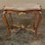 19th Century French Louis XV Carved Walnut Marble Top End Table represents the epitome of the style! Gracefully contoured...