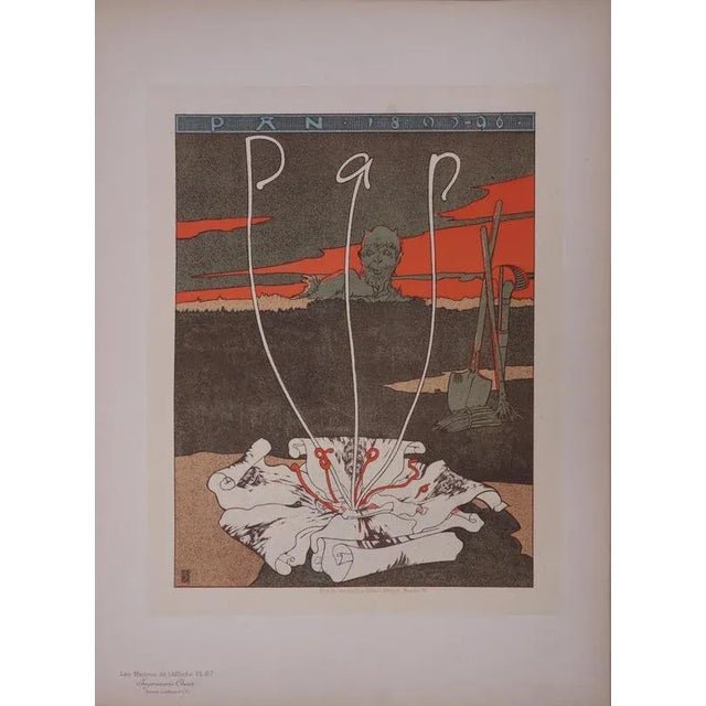 Joseph Sattler, Pan, 1897, Lithograph For Sale - Image 7 of 7