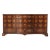 A fine Chippendale style flame mahogany and mahogany serpentine dresser, the molded edge top above an arrangement of...