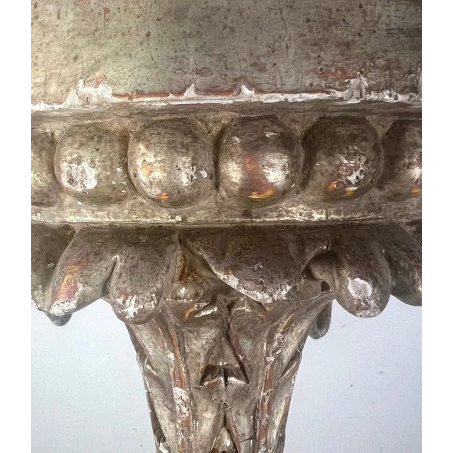 Timothy Corrigan Baroque Chandelier, Silver Leaf & Wood, Usa For Sale - Image 10 of 12