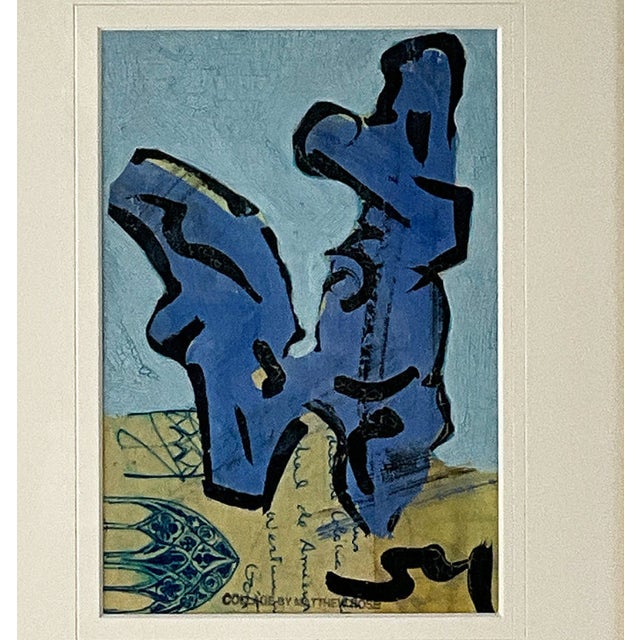 "Morse Node" by Matthew Rose Framed Collage, 11.25" x 14.25" Known widely for his collage works and wall-to-wall, ceiling-...