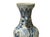 Oriental Distressed White Blue Relief People Motif Porcelain Art Vase For Sale - Image 9 of 15