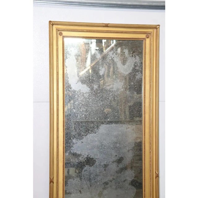 Quality Distressed Antique Mirror Gilded Frame Horizontal or Vertical For Sale In Philadelphia - Image 6 of 13