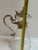 Transparent Vintage Glass and Pewter Decanter With Lid and Handle Detailed With Grape Vines Motif Made in Italy For Sale - Image 8 of 14