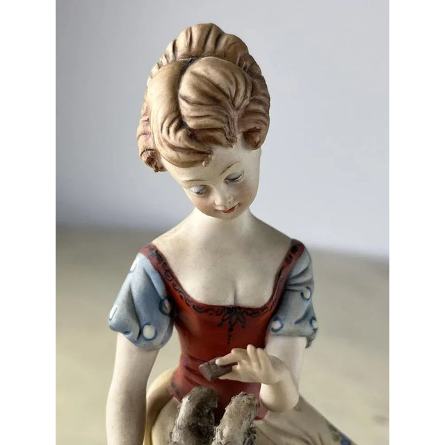 Porcelain Statuette from Capodimonte, Italy, 1970s For Sale - Image 6 of 10