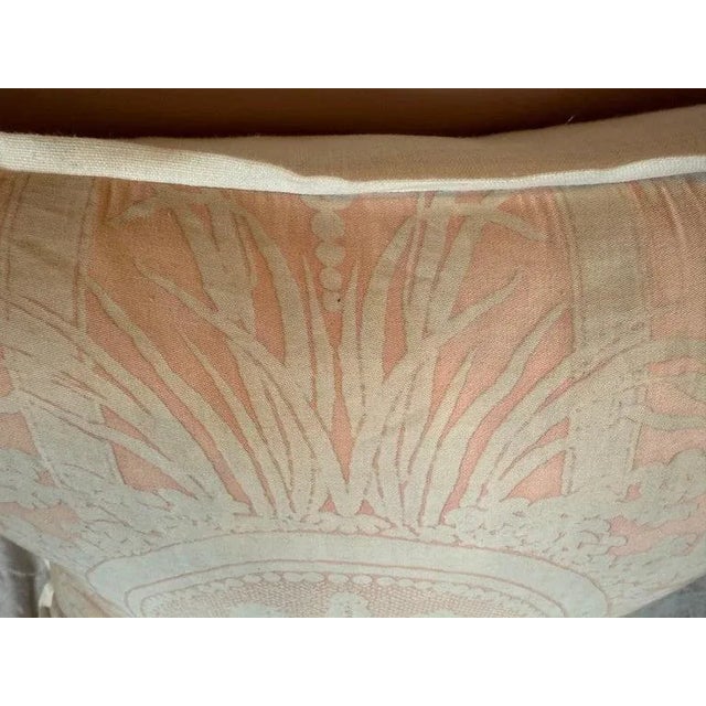 Mariano Fortuny Fortuny Textile Pillow by Mariano Fortuny, Cotton & Linen, Italy For Sale - Image 4 of 7
