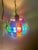 Peter Marsh Brutalist Hanging Colored Glass Chunk Fragment Globe Pendant Light For Sale - Image 4 of 12
