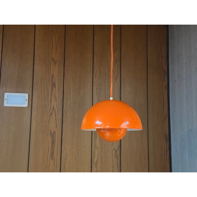 Mid-Century Modern Flower Pot Pendant Lamp by Verner Panton for Louis Poulsen, Denmark, 1960s For Sale - Image 3 of 14