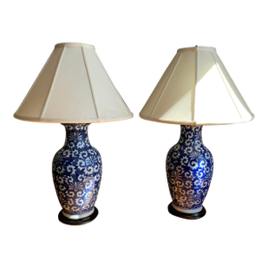 1980s Ginger Jar Lamps - a Pair