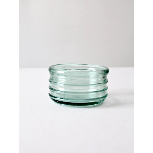 Vintage Ribbed Glass Bowl For Sale - Image 9 of 9