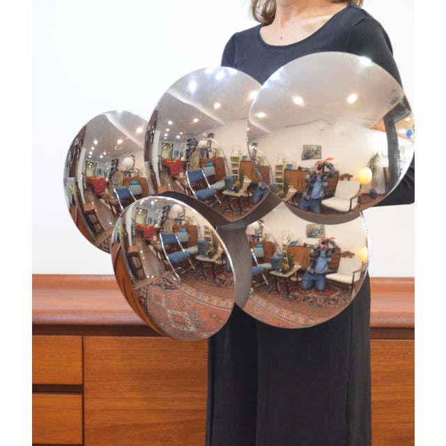 Large Chrome Model 340/5 5-Disc Wall Sconce from Reggiani, Italy, 1970s For Sale - Image 16 of 18