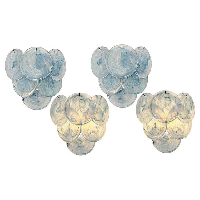 Wall Sconces Murano Discs, 1990s, Set of 4 For Sale - Image 13 of 13