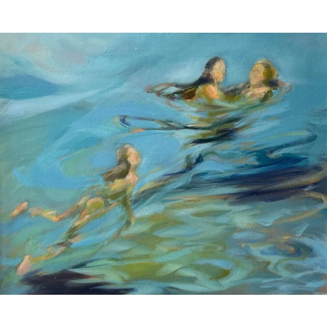 Birgitte Lykke Madsen, Movements in the Water, 2022, Oil on Canvas For Sale - Image 6 of 6