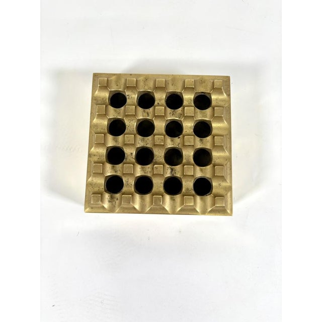 Swedish Ultima Brass Ashtray by Bo Ljungberg & Holger Bäckström, 1960s For Sale - Image 4 of 8