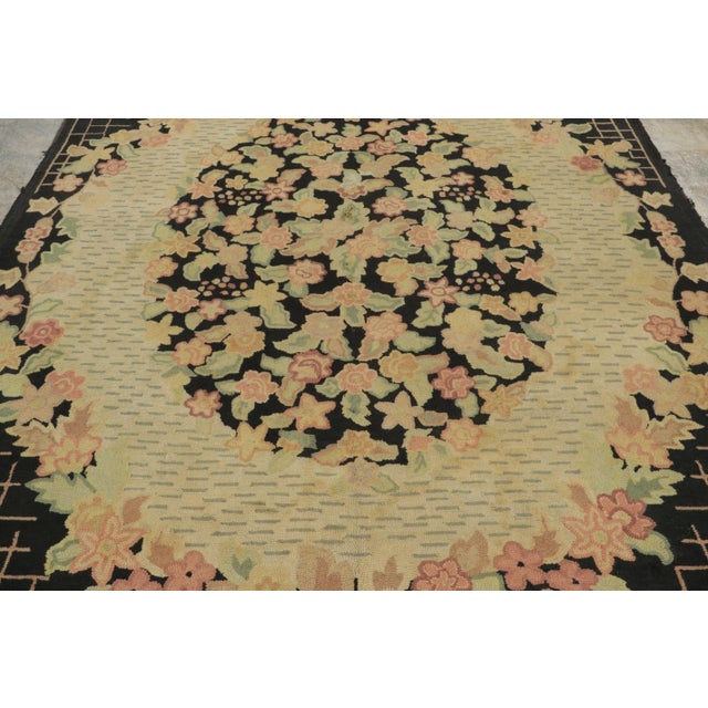 Traditional Antique American Hooked Wool Rug by Rug & Kilim, 1920- 1929 For Sale - Image 3 of 9