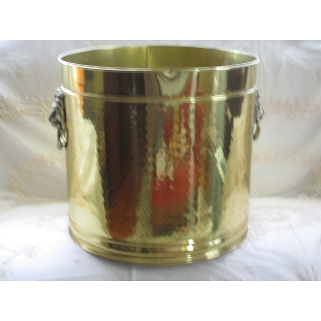 This vintage large brass lion head pot planter is a unique and stylish addition to any home decor. Made in India, this...