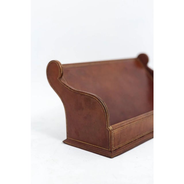 Letter Holder in Leather, 20th Century For Sale - Image 5 of 9