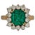 AGL Certified 3.85 Ct Colombian Minor Traditional Emerald & Diamond Ring 18K Yellow Gold A Classic, ring 3.85 Carat...