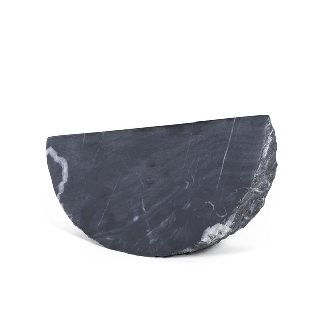 Contemporary Terra Marble Accessory Small, Black For Sale - Image 3 of 6