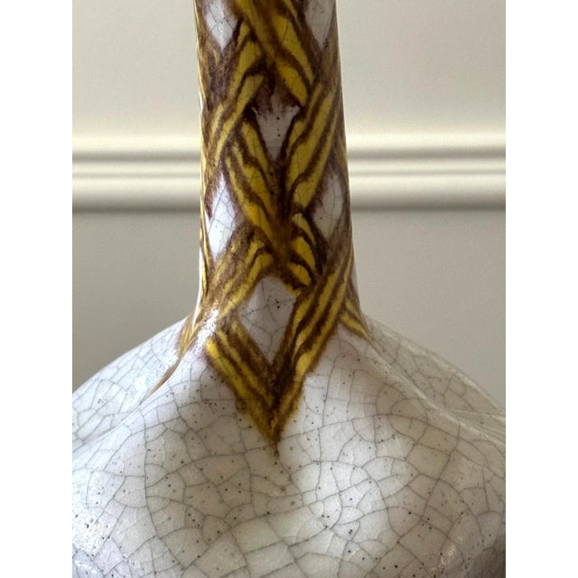 Large Italian Vintage Guido Gambone Ceramic Table Lamp For Sale - Image 11 of 12