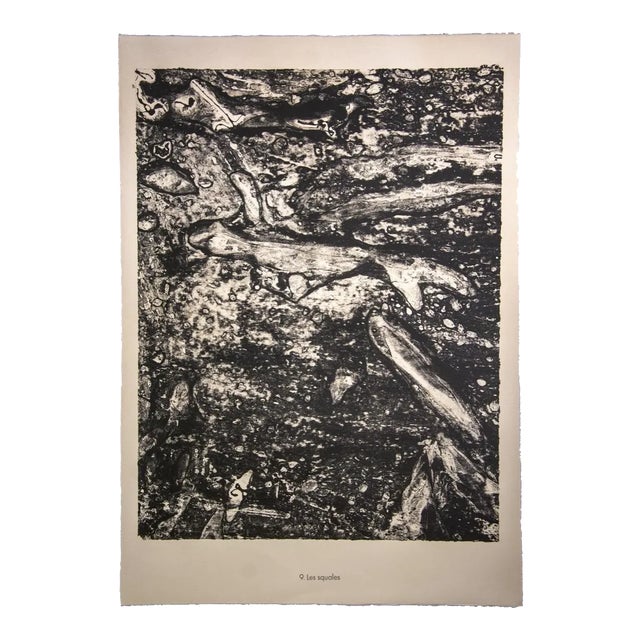 Jean Dubuffet, Les Squales, Original Lithograph, 1959 For Sale