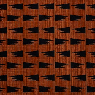 Schumacher X David Kaihoi Tutsi Fabric in Cinnamon For Sale