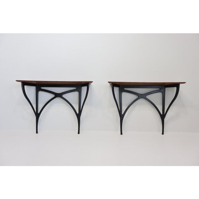 Consoles by Ico Parisi for Spartaco Brugnoli, Cantù, 1950, Set of 2 For Sale - Image 10 of 18