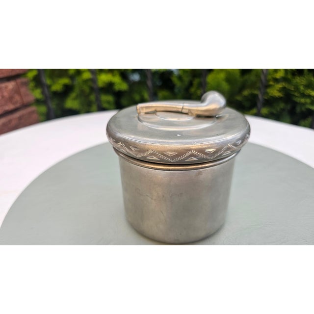 Pewter Snuff Tin with Pipe on the Lid, 1960s, Set of 2 For Sale - Image 10 of 10