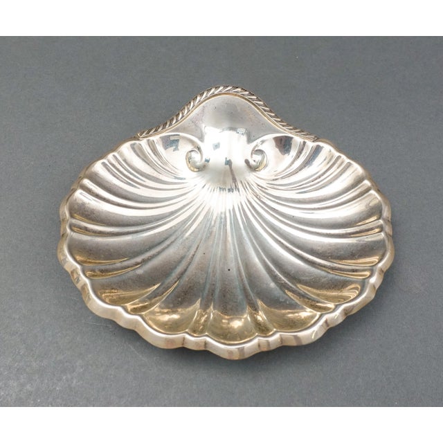Mid 20th Century Reed & Barton Sterling Silver Footed Scalloped Clam Shell Dish For Sale - Image 10 of 10