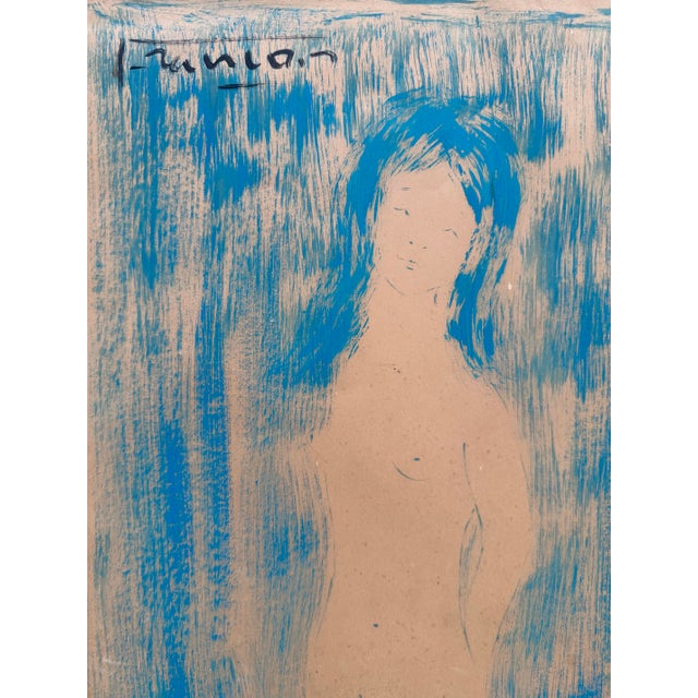 Circa 1965 Etienne Ret Original Figural Nude Painting, Signed Paris For Sale In Washington DC - Image 6 of 6