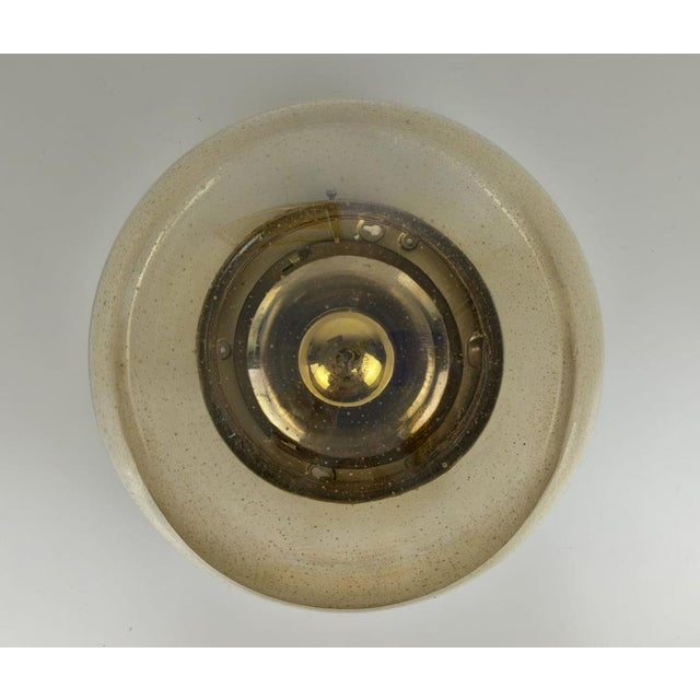Gold Italian Space Age Bubble Glass Ceiling Light, 1970s For Sale - Image 8 of 18