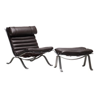 Set of Ari Chair and Ottoman by Arne Norell for Arne Norell AB, 1965 For Sale