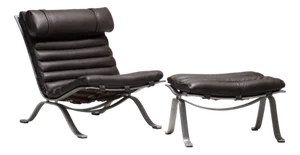 Set of Ari Chair and Ottoman by Arne Norell for Arne Norell AB, 1965