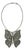 Silver Metal Articulated Butterfly Pendant Necklace, c.1970 For Sale