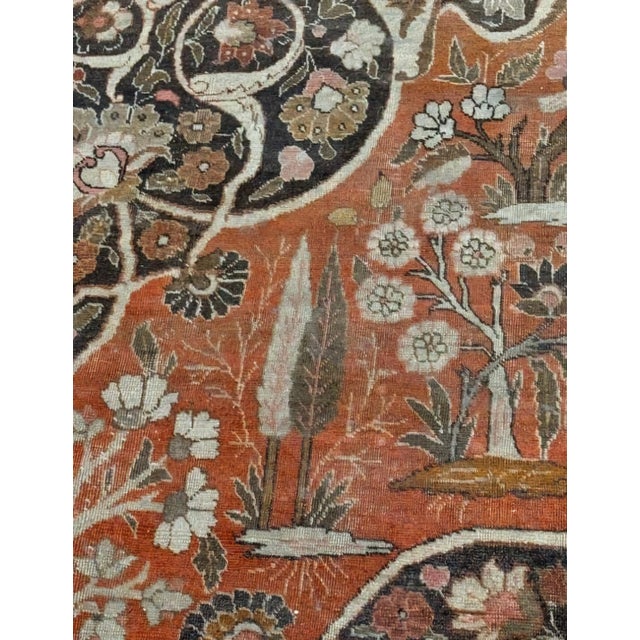 Middle Eastern Hand-Knotted Wool Rug, 1890s For Sale - Image 12 of 15