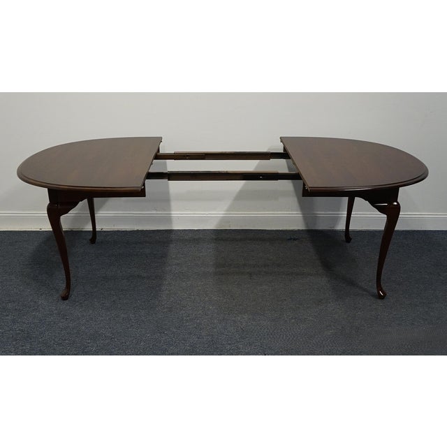 Cresent Furniture Solid Cherry Traditional Style 90" Oval Dining Table For Sale In Kansas City - Image 6 of 11