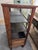 Wood Antique Oak Showcase Store Display Cabinet Bookcase With Sliding Doors For Sale - Image 7 of 18