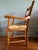 1990s Pair of Ladder Back Straw Seat Chairs For Sale - Image 10 of 11
