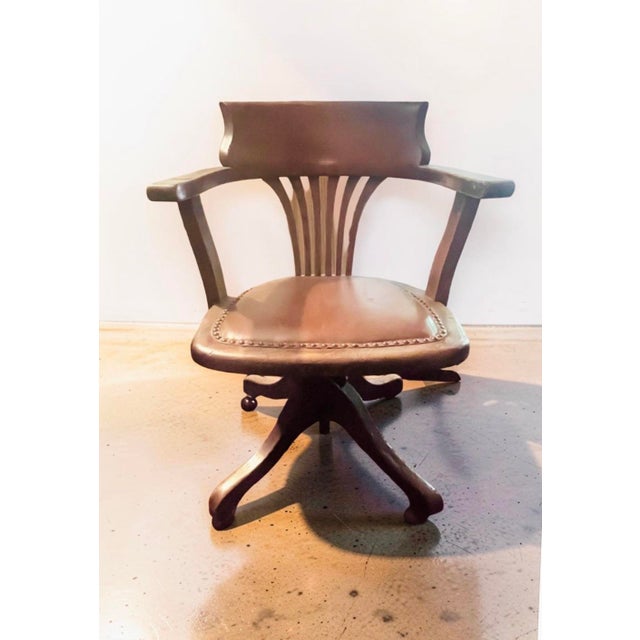 Early 20th Century 1900–1930 English Oak Roll-Top/Tambour Roll-Top Desk Edwardian Office Desk) And For Sale In San Diego - Image 6 of 6