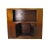 Brown Hand Painted Chinese Antique Display Cabinet – 59 Inches Tall, Hand-Painted Design For Sale - Image 8 of 11