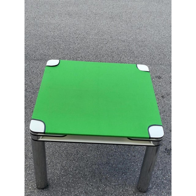 Metal Poker Game Table by Joe Colombo for Zanotta, 1968 For Sale - Image 7 of 18