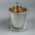 Modern Silver Plated Ice Bucket and Bottle Holder Set by Paola Navone, 1990s, Set of 2 For Sale - Image 3 of 12