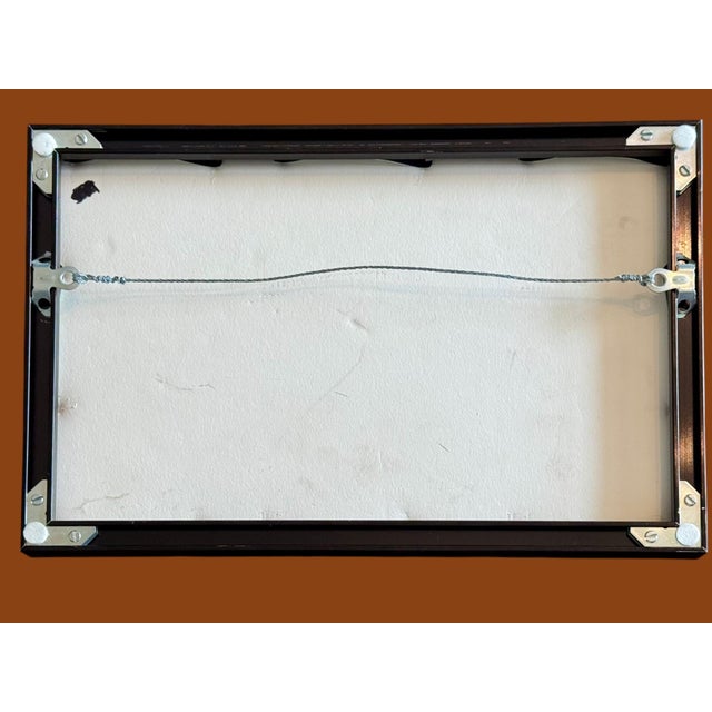 J Yazzie Desert Landscape Framed Art Southwest Rustic Decor 1998 Navajo For Sale - Image 9 of 9