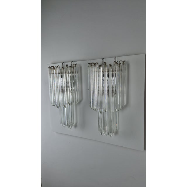 Trilobi Wall Lamps in Murano Glass from Venini, 1990s, Set of 2, in Very Good conditions. Designed 1990 to 1999 This piece...
