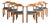 Armchairs by Vamdrup Stolefabrik, Denmark, 1970, Set of 6 For Sale
