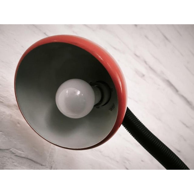 Vintage German V3925/01 Red Desk Lamp by Klaus Hempel for Hustadt Leuchten, 1970s For Sale - Image 6 of 10