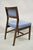 Wood Mid 20th Century Vintage Mid Century Modern Jens Risom Style Blue Sculpted Dining Chair -Set of 6 For Sale - Image 7 of 11